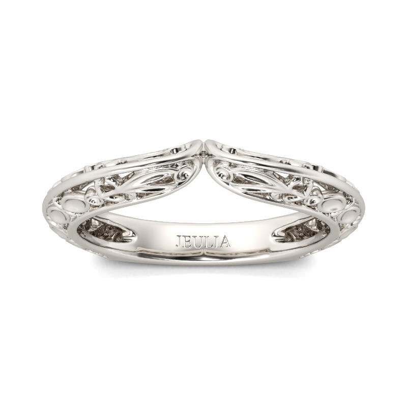 Jeulia Vintage Sterling Silver Women's Band