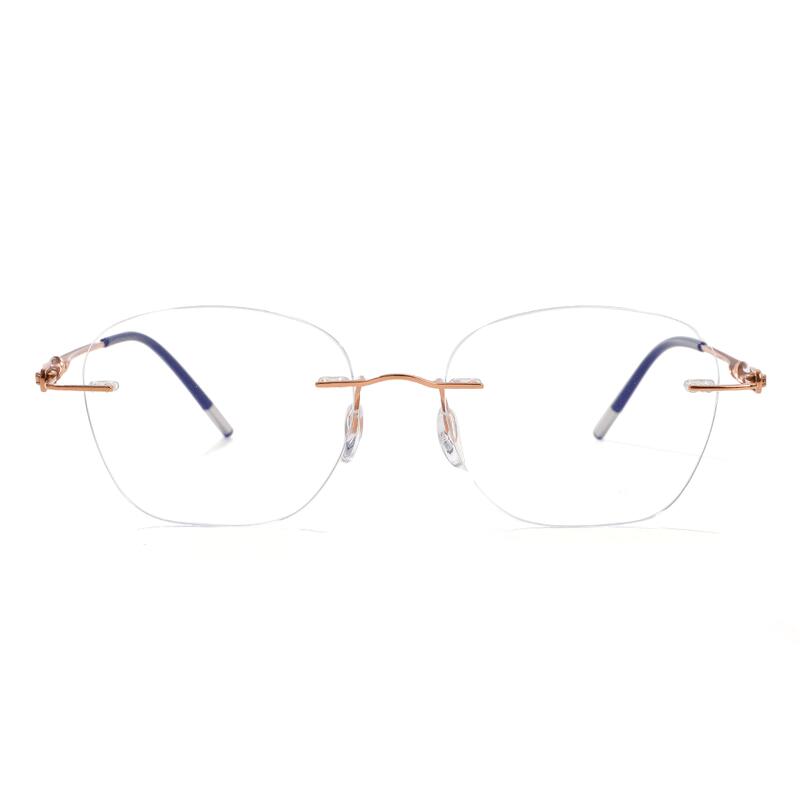 Lunettes de Vue Elva Carré Rose Doré