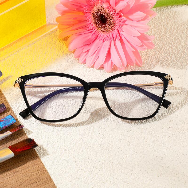 Lunettes de Vue Malthus Cat Eye Noir 