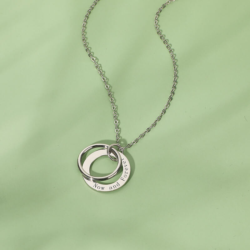 サークル メッセージ 刻印 ネックレス