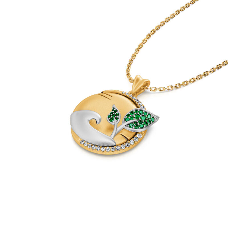 Jeulia "Tree of Life " Sterling Silver Necklace