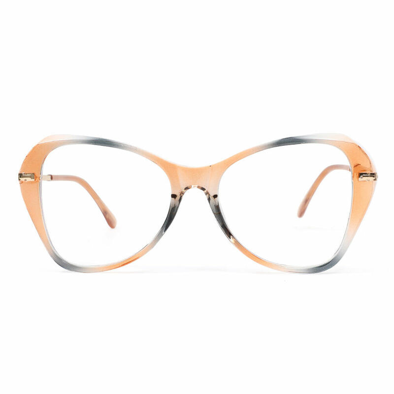 Zenob Cat Eye Orange Glasses