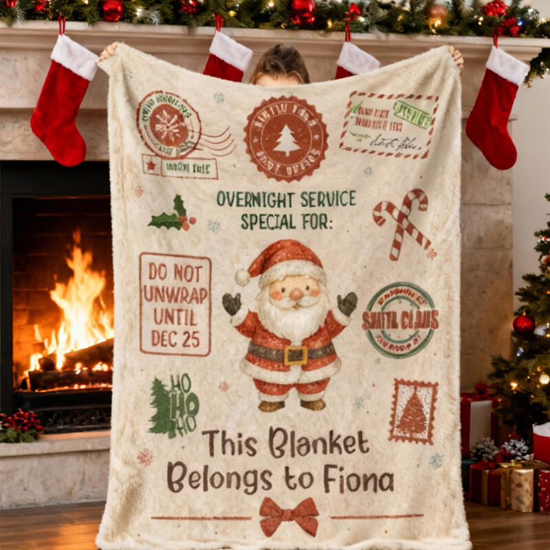 Personalized Name Blanket with Different Pattern Funny Christmas Gift