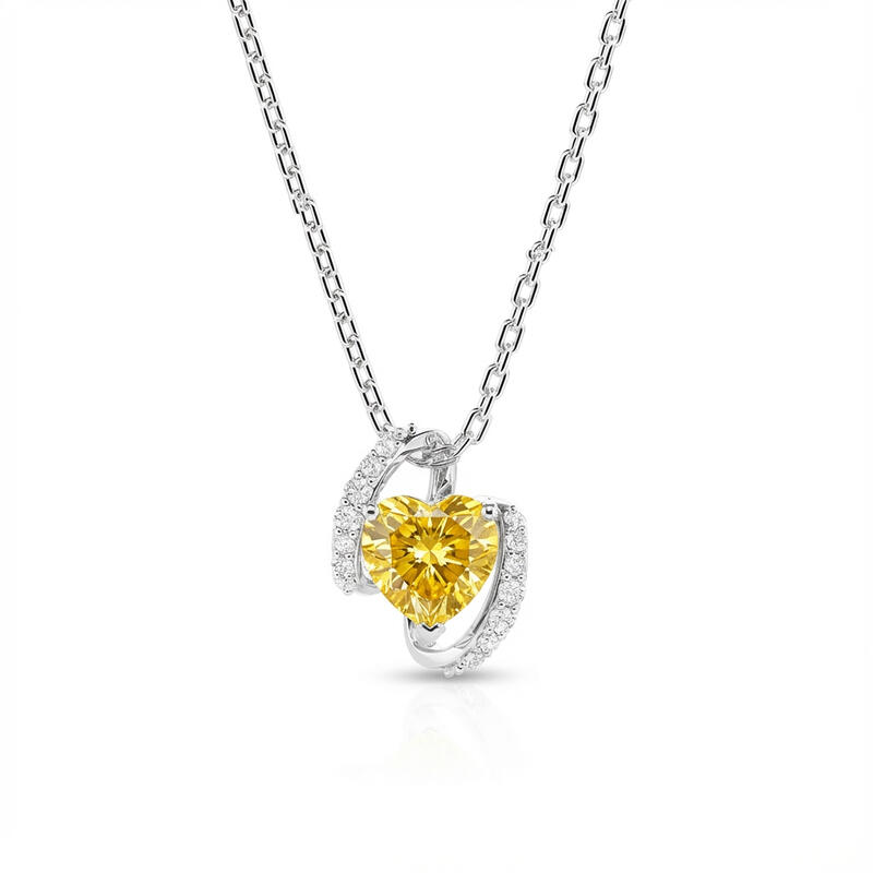 Jeulia Custom Classic Infinity Heart Birthstone Necklace