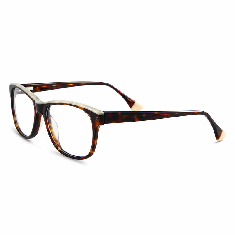 Andrew Rectangle Tortoise Beige Glasses