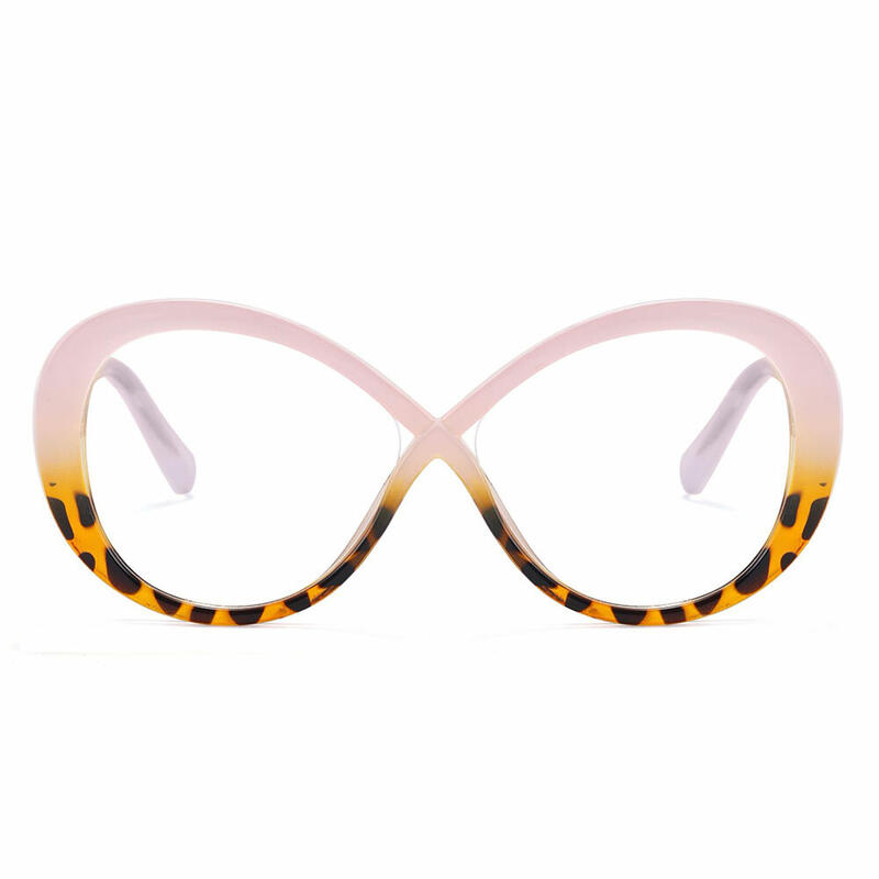 Destiney Round Pink Tortoise Glasses