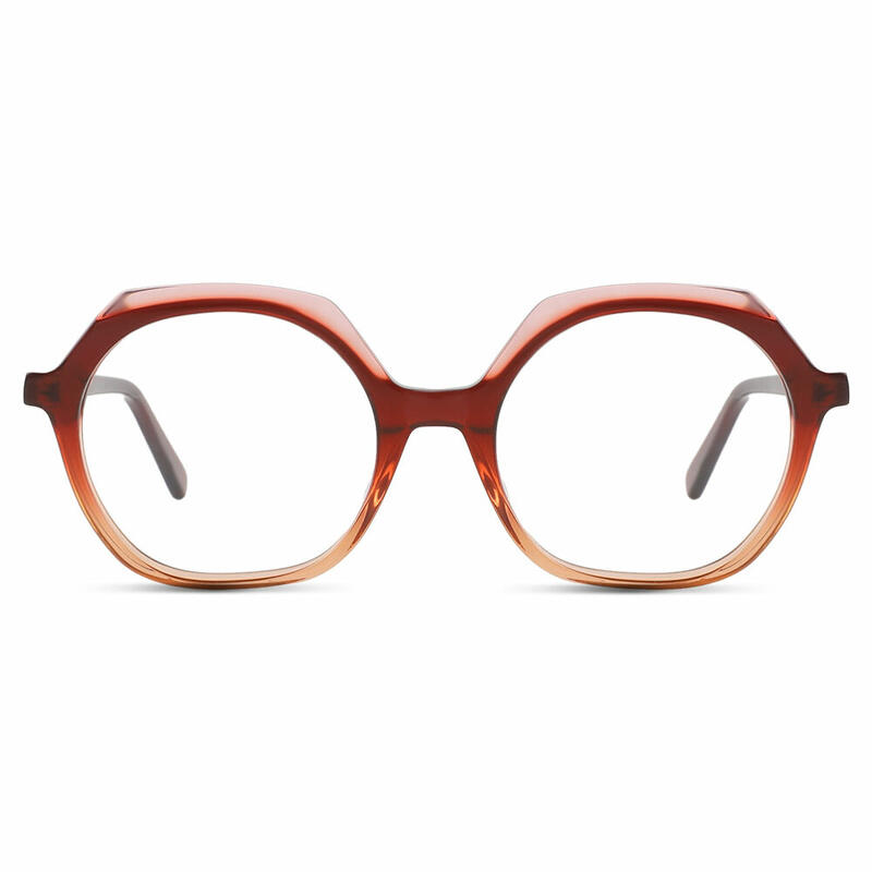 Carter Geometrische Orange Brille