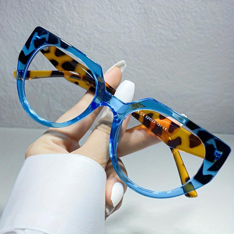 Isaac Cat Eye Blue Glasses