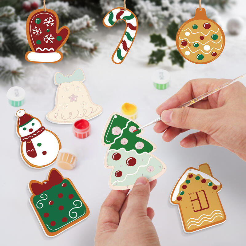 DIY Hand-Painted Christmas Ornaments Set Special Gift for Children
