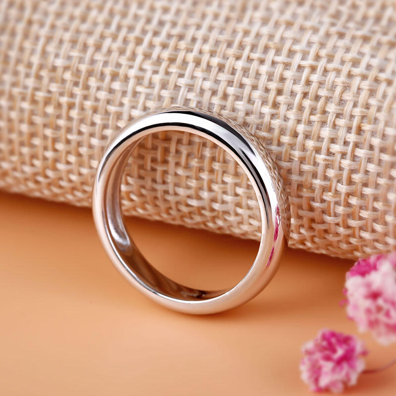 Jeulia Alianza Sipmple Pulida Para Mujer