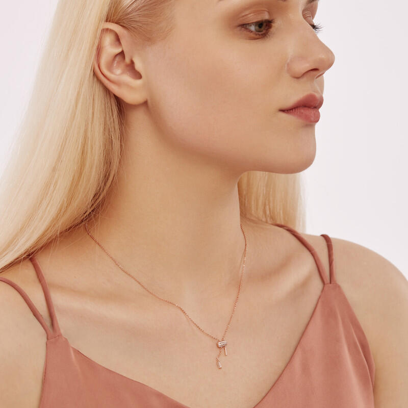 "Pink Memories" Round Cut Necklace