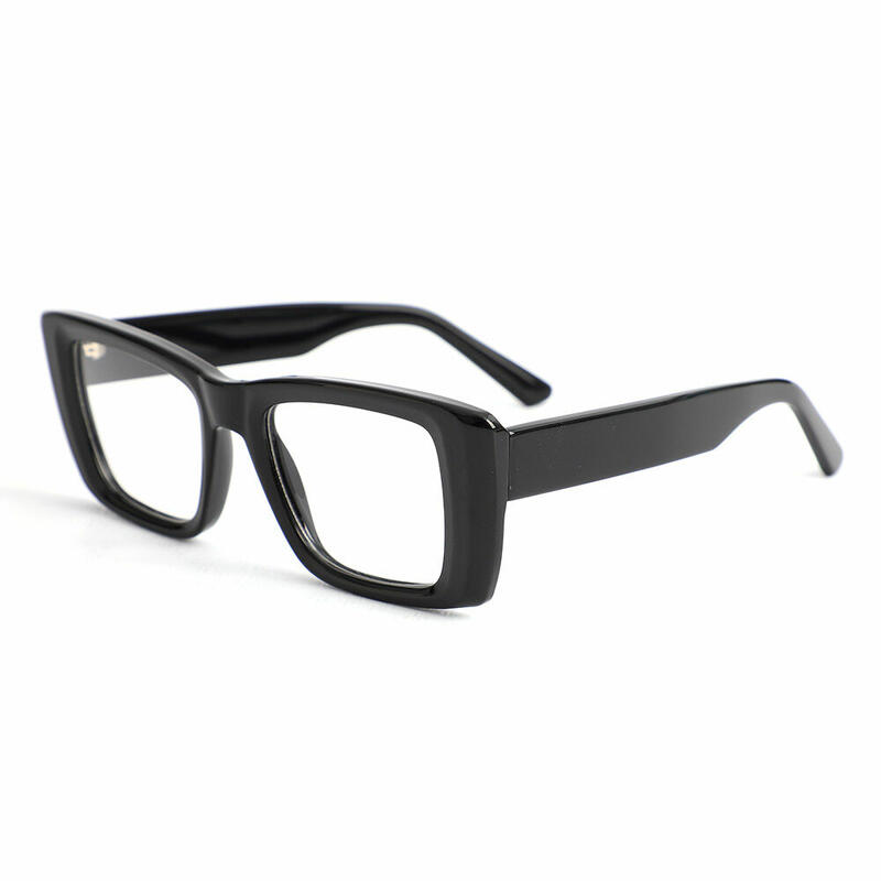 Hamiltion Quadratische Schwarze Brille