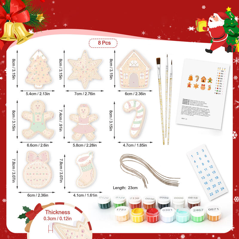 DIY Home Decoration Christmas Ornament Set Interesting Gift for Friends