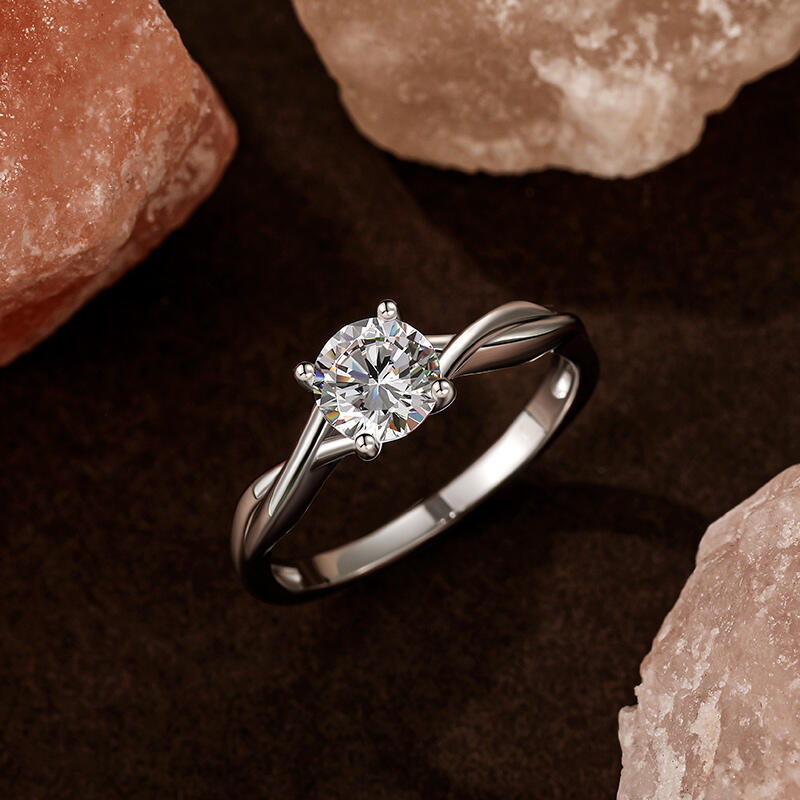 Jeulia Lab Grown Diamond Engagement Ring 10K/14K/18K Gold Platinum