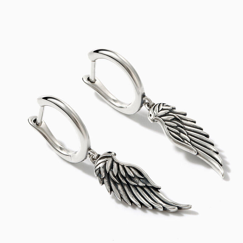 Jeulia "Fly With Me" Wing Sterling Silver Earrings