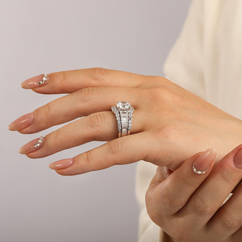 Jeulia Classic Interchangeable Engagement Ring Set