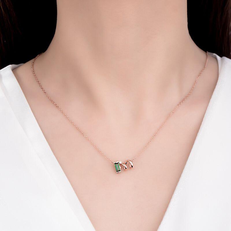 Jeulia "I'm Proud of Who I Am" Sterling Silver Personalized Necklace