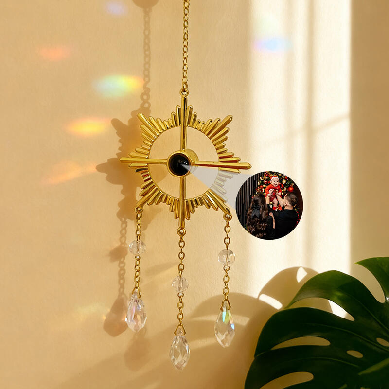 Ornamento personalizzato con immagine proiettata Regalo di Natale per i propri cari