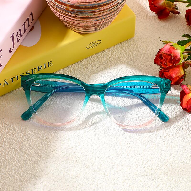 Lewis Cat Eye Grüne Brille