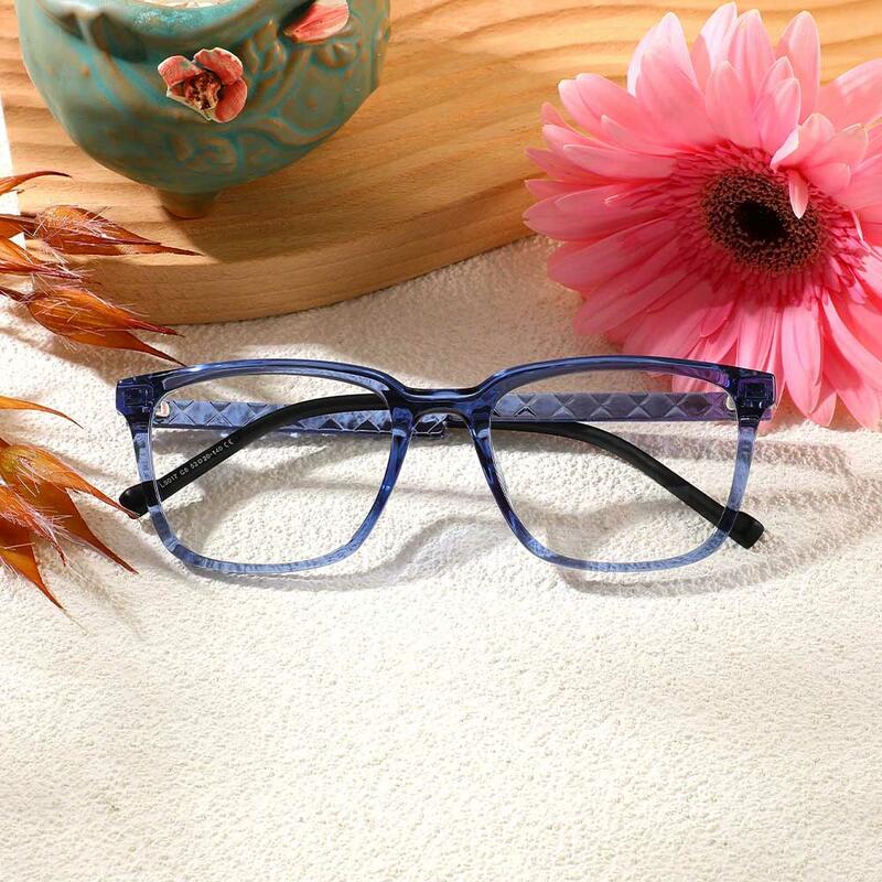 Hoyle Quadratische Blaue Brille