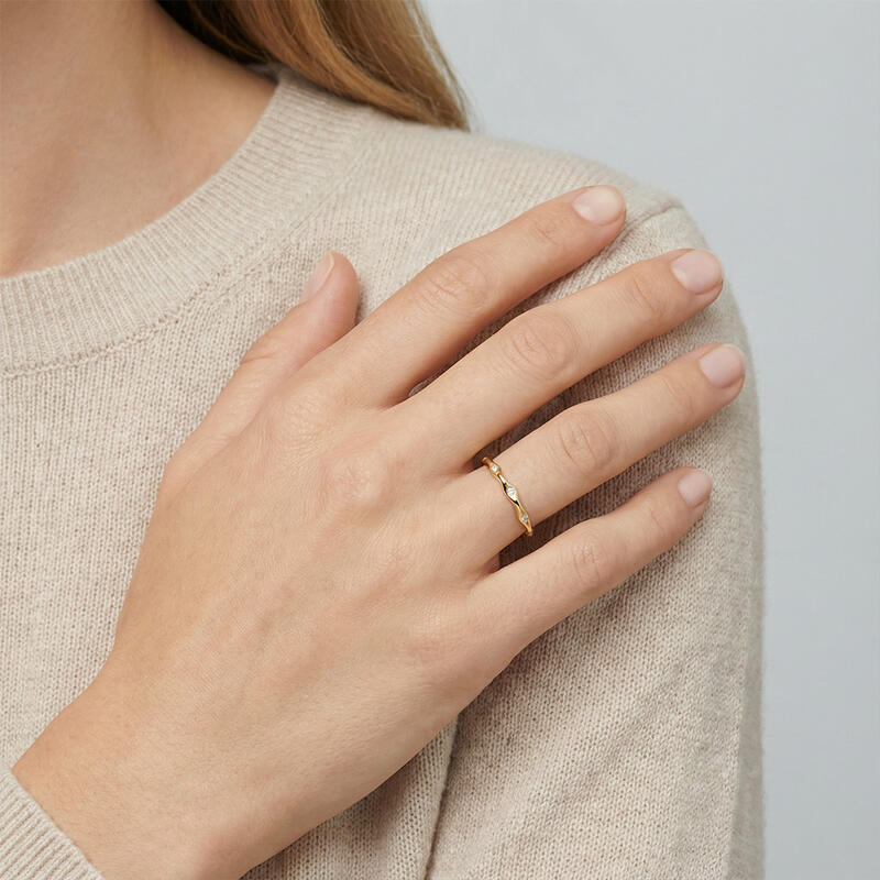 "Timeless Tides" Couple‘s Ring Set