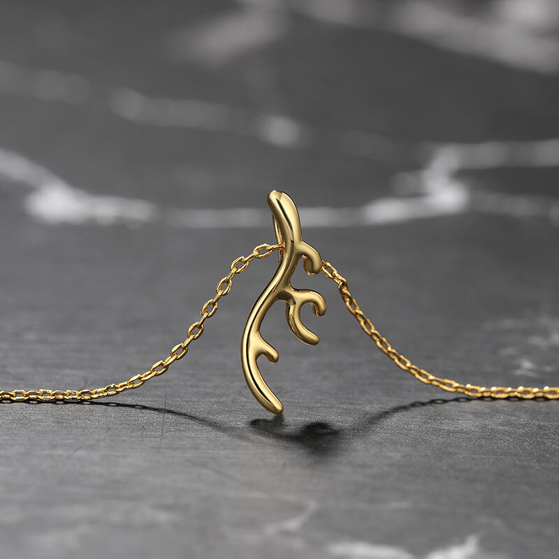 Jeulia Collana con Ciondolo Corna di Cervo in Argento Sterling