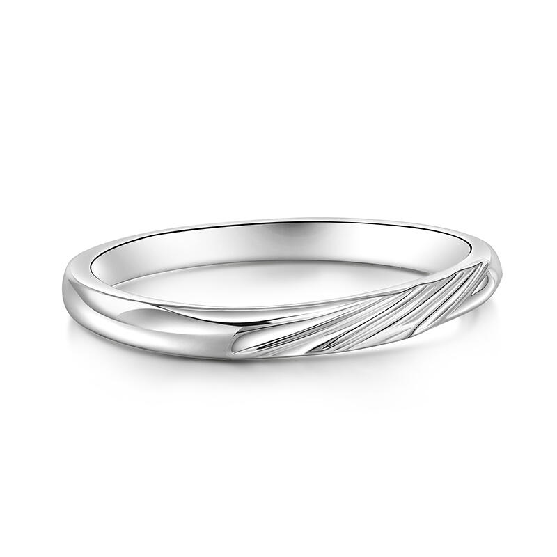 Jeulia Anillo de Hombre Elegante de Plata de Ley