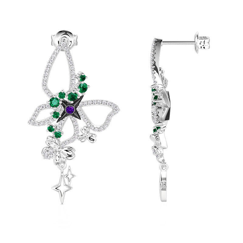 Jeulia Midsummer Night Pendientes Elfo Susurrante