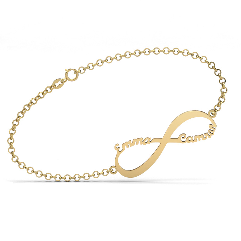 インフィニティ 刻印 ネックレス シンプル オーダーメイド