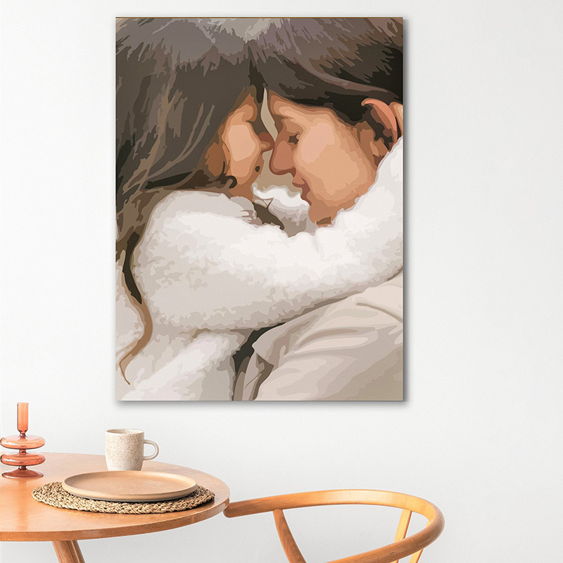 数字 塗り絵 油絵風 デジタル DIY絵 写真いれ インテリア