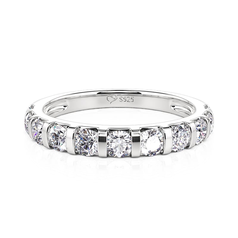 Jeulia Classic Bar Setting Design Wedding Band