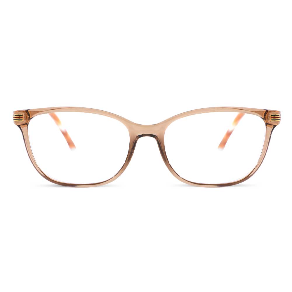 Dickens Rechteckige Braune Brille