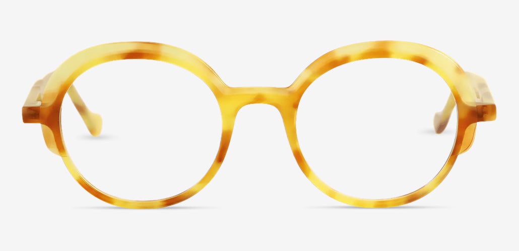 Sawyer Yellow Round Glasses