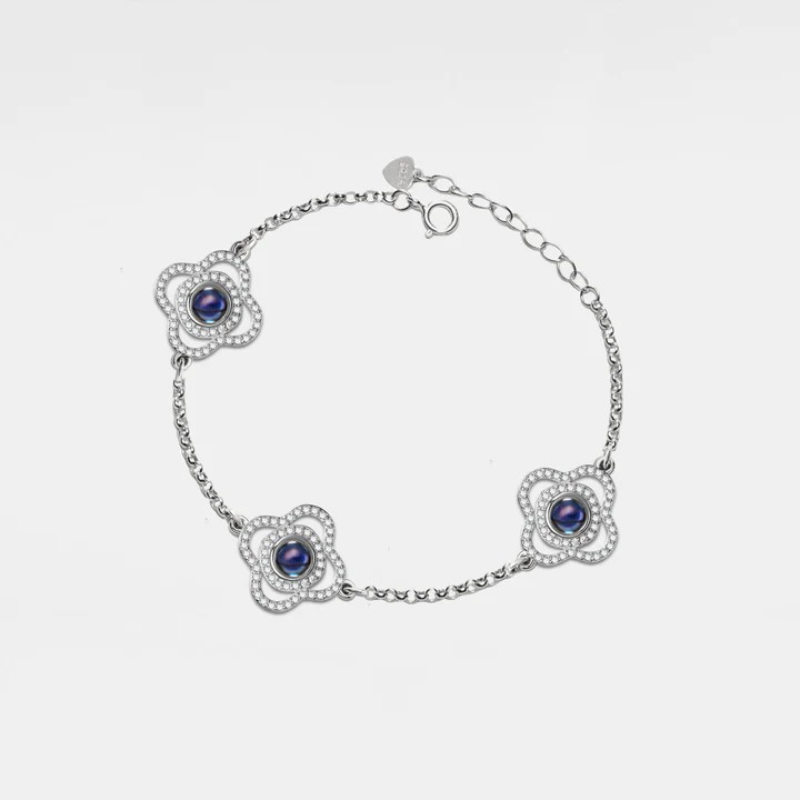 クローバー 投影 写真 写真入り ブレスレット