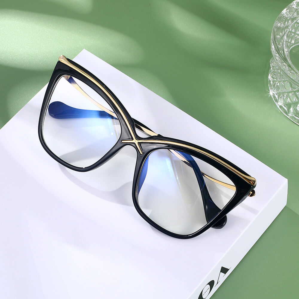 Lauretta Cat Eye Black Glasses