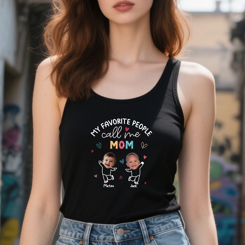 オーダーメイド タンクトップ  顔写真入り 名入り 母の日 ギフト