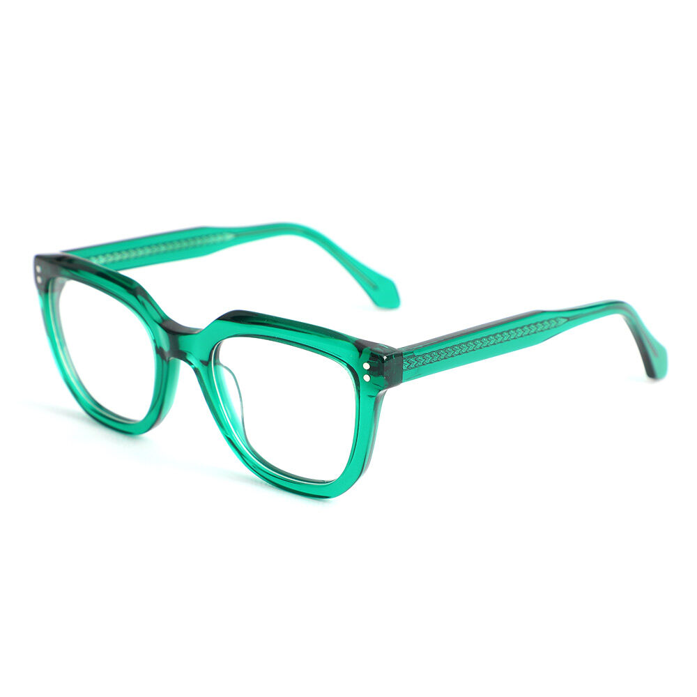 Gustave Quadratische Grüne Brille