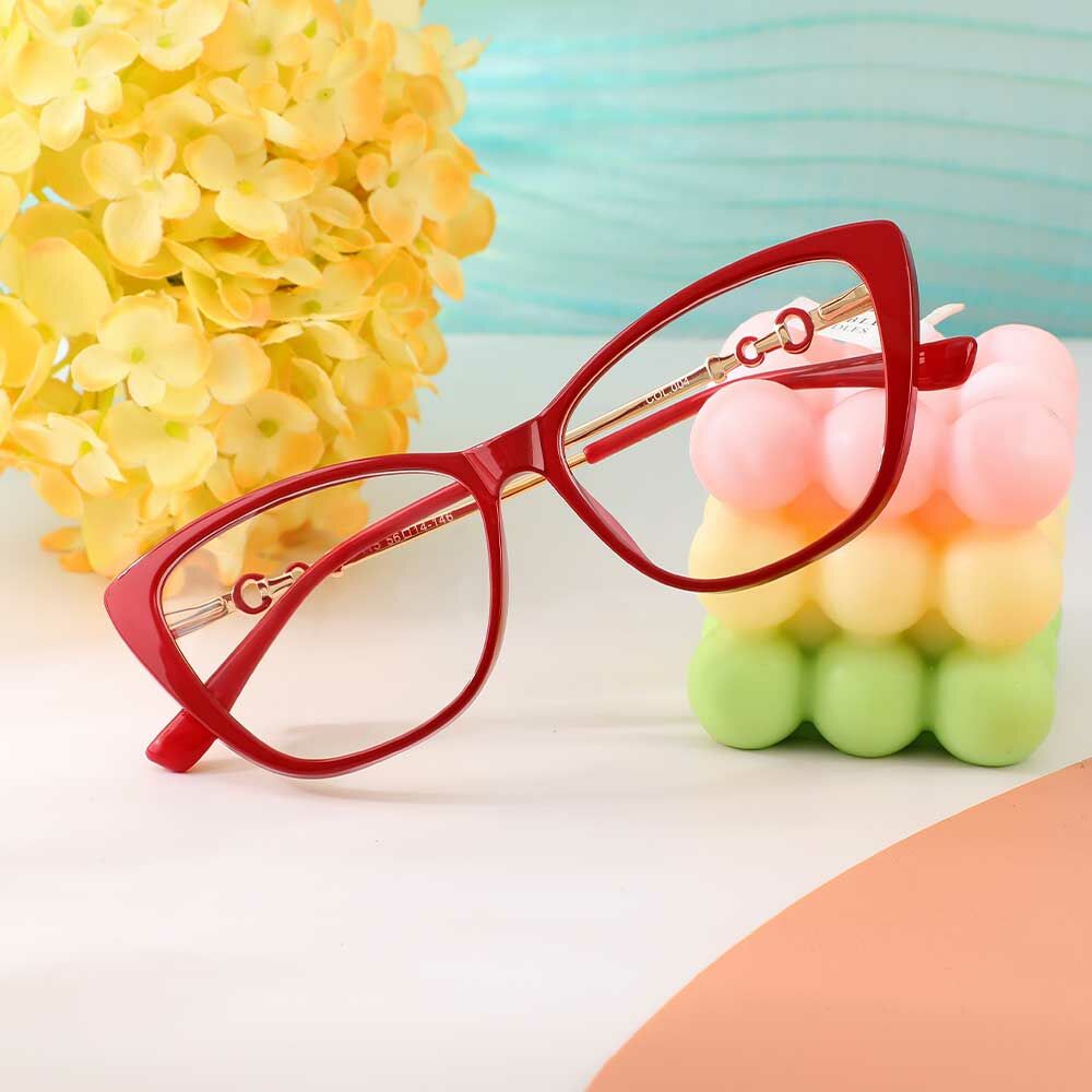 Lindsay Cat Eye Rote Brille