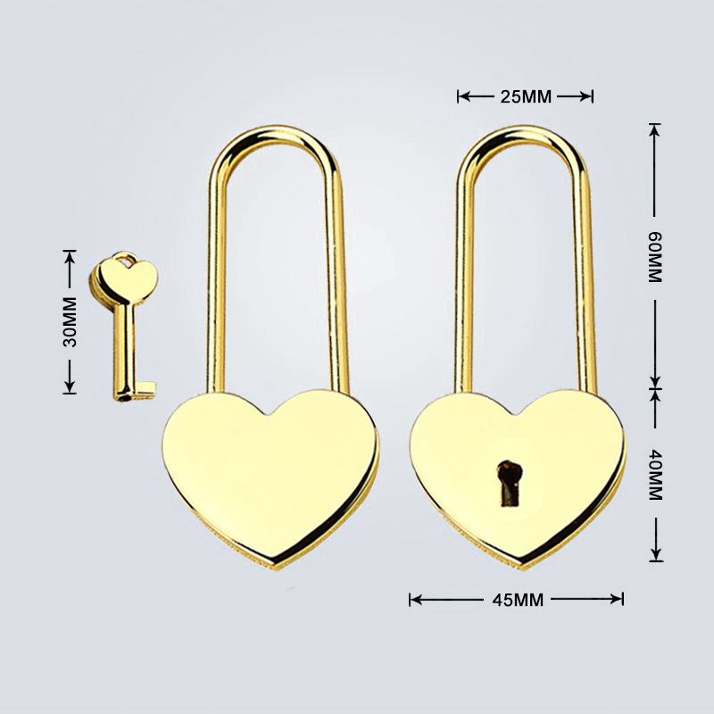 Personalized Heart Lock Custom Names Love House Design Warm Padlock Gift for Family Lovers