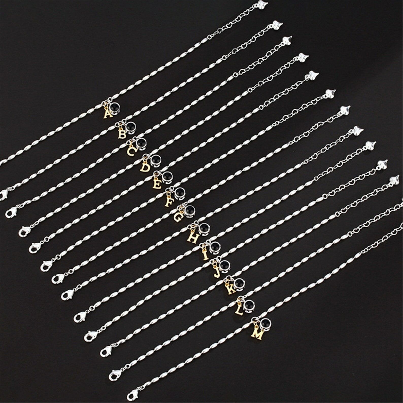 Personalized Letter And Photo Projection Bracelet for Favourite Person