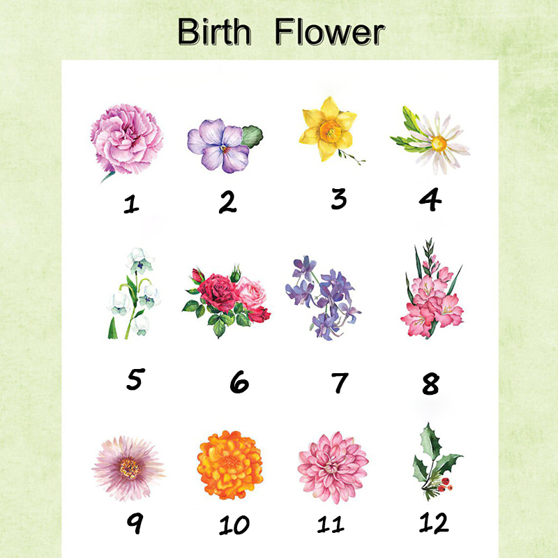 Personalized Birth Flower And Name Glass Cup with Lid And Straw Magical Present for Christmas Day