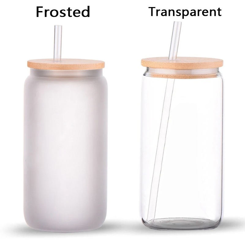 Personalized Birth Flower And Name Glass Cup with Lid And Straw Magical Present for Christmas Day