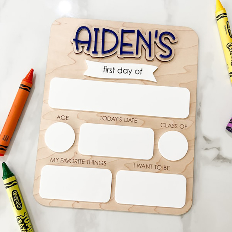 ネーム入れ デスク プレート木製 新学期 卒業 ギフト