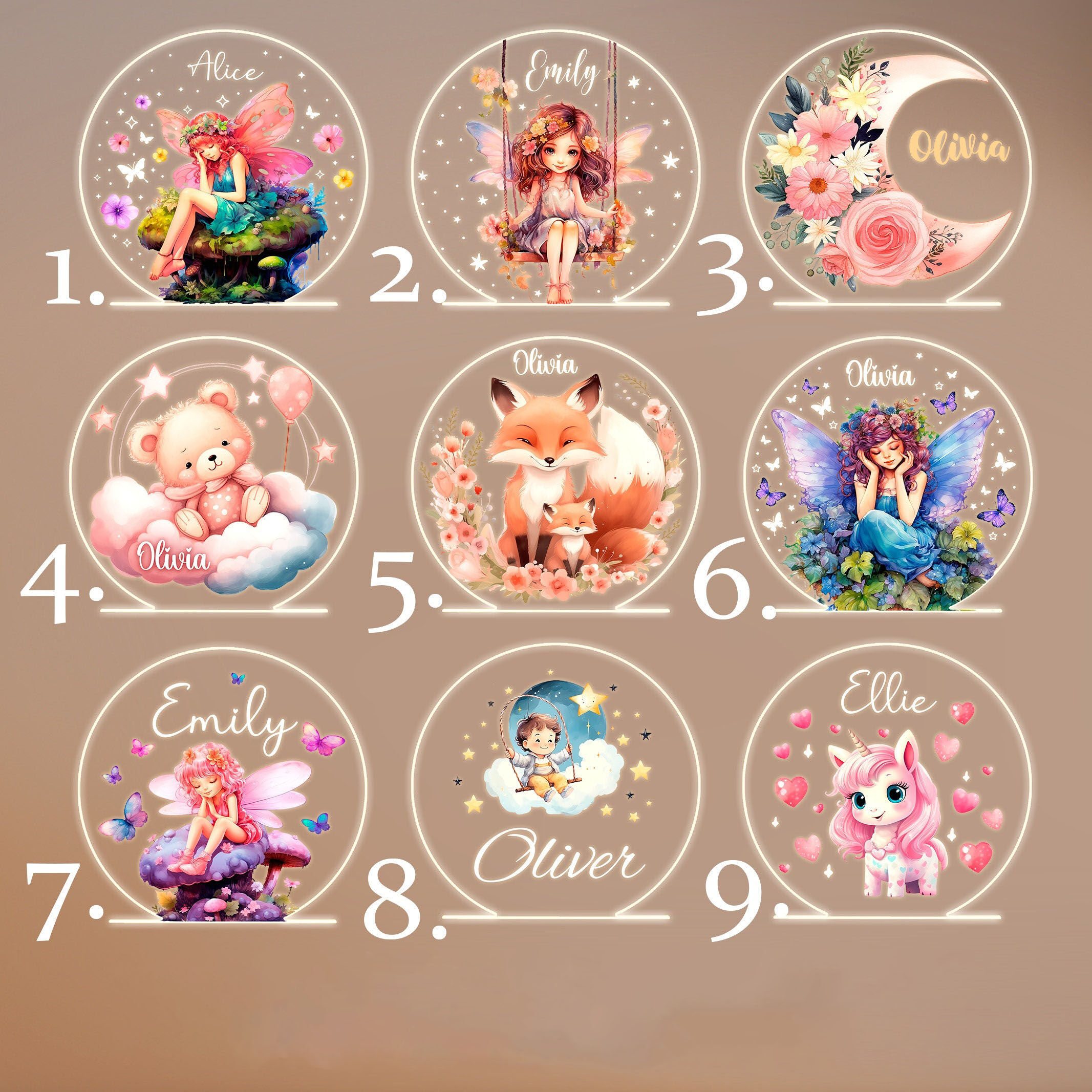 名入れ アクリル テーブルランプ オーダーメイド