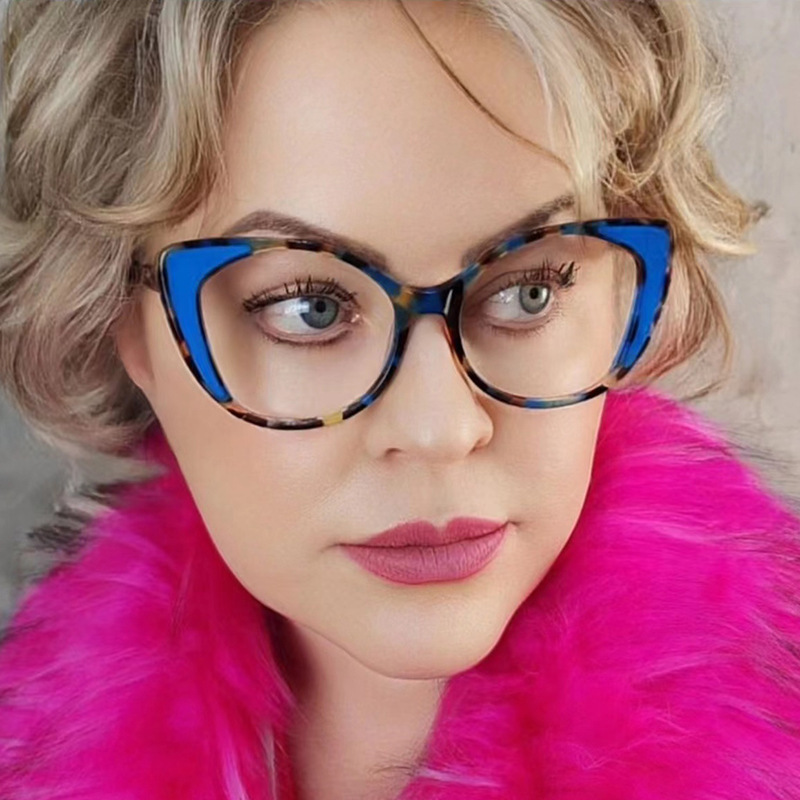 Moulton Cat Eye Blue Glasses