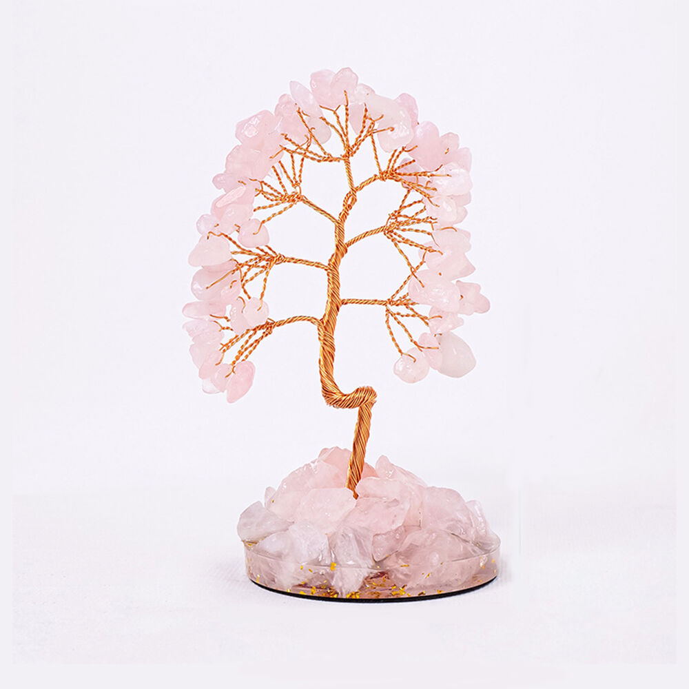 Crystal Fortune Tree Crystal Tooth Flower Tree Large Block of Raw Stone Base Deco for Friends