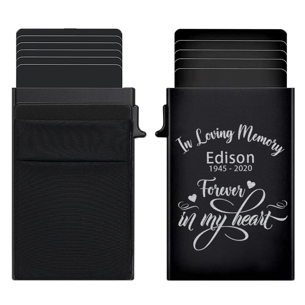 Personalized Pop-Up Card Holder Customized in Loving Memory Commemorative Gift