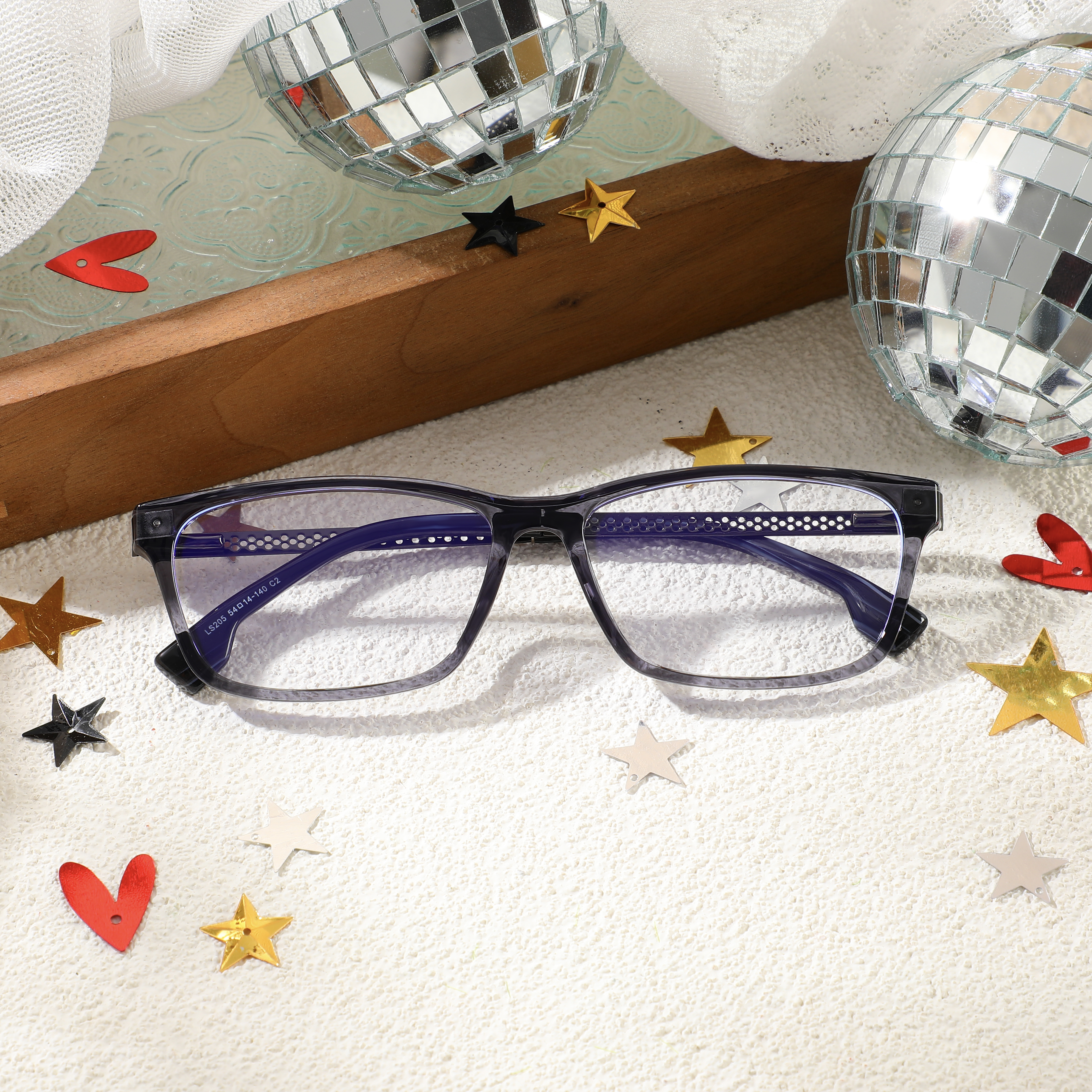 Occhiali da Vista Eddie Rettangolare Grigio 