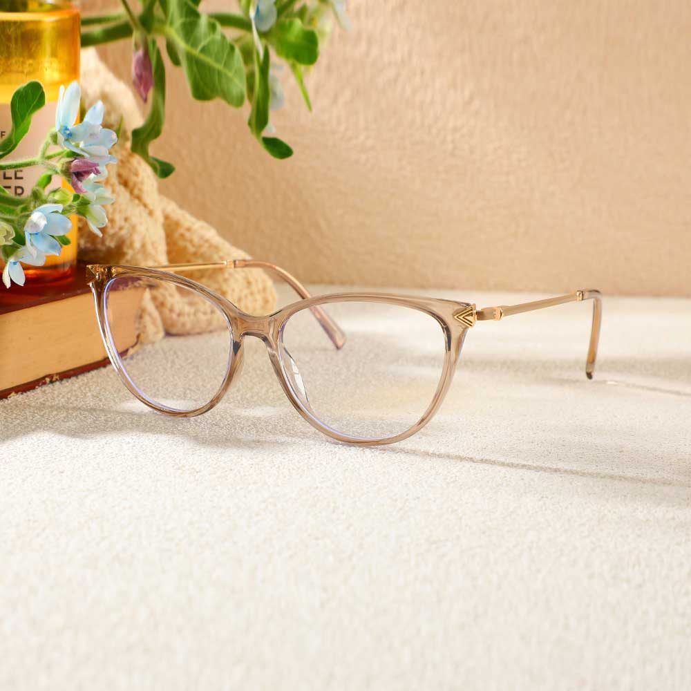 Lunettes de Vue Bray Cat Eye Champagne 