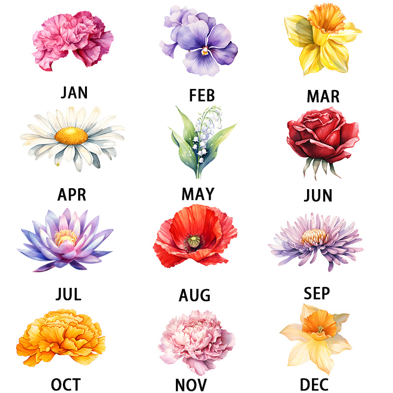 Personalized Led Lights Customized Birthday Flowers And Names Creative Gifts For Family Members